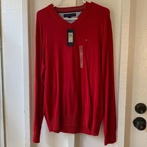 Red Tommy Hilfiger Sweater